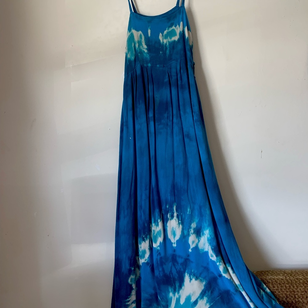 Tie die maxi dress